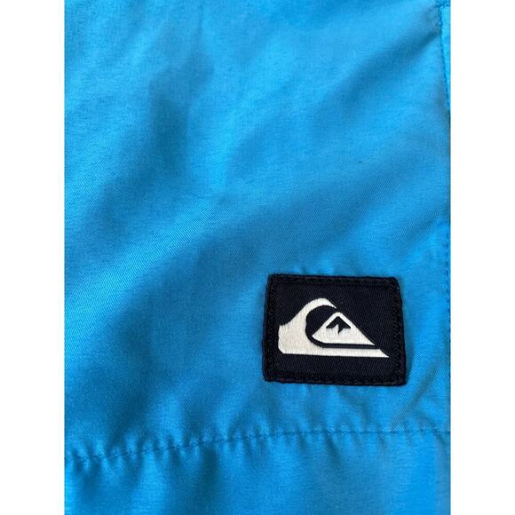 Quicksilver Men’s Blue Lined Summer Swim Trunks Large with pockets - Picture 2 of 4